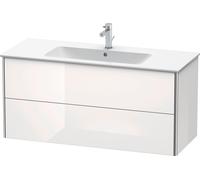 Duravit XSquare Meuble sous-lavabo suspendu, 2 tiroirs, 1210x560x478mm, XS417409292, Couleur: Gris pierre Vernis satiné mat Soie