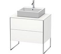 Duravit XSquare Meuble sous lavabo XS492003636 80x53,8x54,8cm, 2 tiroirs, blanc mat