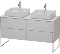 Duravit XSquare Meuble sous-vasque sur console au sol, pour deux vasques, 4 tiroirs, 1400x778x548mm, XS4926B3939