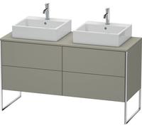 Duravit XSquare Meuble sous-vasque sur console au sol, pour deux vasques, 4 tiroirs, 1400x778x548mm, XS4926B9292