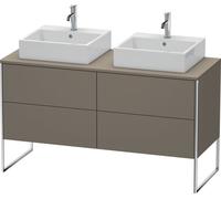 Duravit XSquare Meuble sous-vasque sur console au sol, pour deux vasques, 4 tiroirs, 1400x778x548mm, XS4926B9090