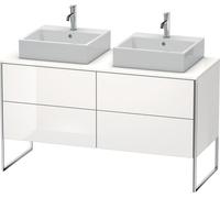 Duravit XSquare Meuble sous-vasque sur console au sol, pour deux vasques, 4 tiroirs, 1400x778x548mm, XS4926B2222