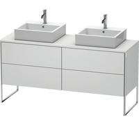 Duravit XSquare Meuble sous-vasque sur console au sol, pour deux vasques, 4 tiroirs, 1600x778x548mm, XS4927B3636