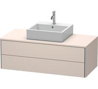 Duravit Meuble sous-vasque suspendu XSquare XS491209191 120x40x54,8 cm, 2 tiroirs, Taupe mat