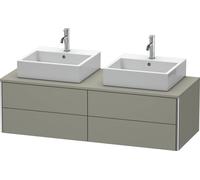 Duravit XSquare Meuble sous-vasque sur console suspendu, pour deux vasques, 4 tiroirs, 1400x400x548mm, XS4916B9292