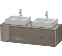 Duravit XSquare Meuble sous-vasque sur console suspendu, pour deux vasques, 4 tiroirs, 1400x400x548mm, XS4916B8989