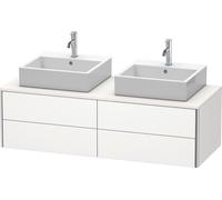 Duravit XSquare Meuble sous lavabo XS4916B3636 140x40x54,8cm, 4 tiroirs, des deux côtés, blanc mat
