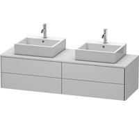 Duravit XSquare Meuble sous-vasque sur console suspendu, pour deux vasques, 4 tiroirs, 1600x400x548mm, XS4917B3939