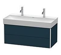 Duravit XSquare XS416309898 98,4x39,7x46cm, 2 tiroirs, bleu nuit semi-brillant