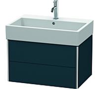 Duravit XSquare XS419409898 68,4x39,7x46cm, 2 tiroirs, bleu nuit semi-brillant