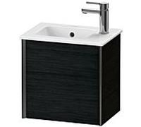 Duravit Meuble sous-vasque XViu XV4024LB216 41x29x40cm, suspendu, noir mat, charnière à gauche, chêne noir