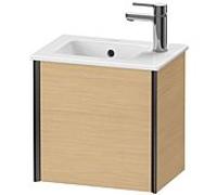 Duravit Meuble sous-vasque XViu XV4024LB230 41x29x40cm, suspendu, noir mat, charnière à gauche, chêne naturel