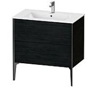 Duravit XViu meuble sous-vasque XV44820B216 81 x 59,4 x 48 cm, Eiche schwarz , debout, noir mat
