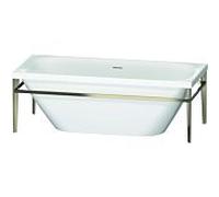 Duravit XViu rectangulaire 700443000B10000 180 x 80 x 46 cm, à 700443000B10000 , blanc , blanc métal champagne mat