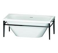 Duravit XViu rectangulaire 700444000B20000 160 x 80 cm x 46, à 700444000B20000 , blanc , blanc métal noir mat