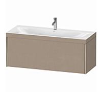 Duravit XViu unité vanité XV4612OB175C 120x48cm, 2000 gigogne, 2000 trou du robinet, champagne mat, Cadres C, linge