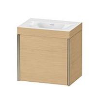 Duravit XViu vasque XV4631NB130C 45x33,3cm, 2000 , droite, sans trou pour robinet, champagne mat, Cadres C, Eiche natur