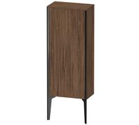 Duravit XViu XV1305 Armoire mi-haute verticale, 400x240 mm, hauteur 890 mm, 1 butée de porte droite, XV1305RB221, Couleur: noir mat/noyer foncé