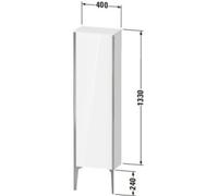 Duravit XViu XV1315 Armoire mi-haute verticale, 400x240 mm, hauteur 1330 mm, 1 butée de porte gauche, XV1315LB186