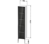 Duravit XViu XV1375 Armoire haute avec porte vitrée verticale, pivotante à gauche, 400x360 mm, hauteur 1770 mm, XV1375LB153