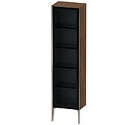 Duravit haut XViu XV1376LB121 50x36x177cm, porte vitrée, champagne mat, porte à gauche, noyer foncé