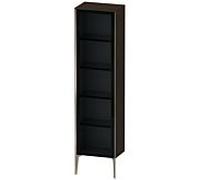 Duravit haut XViu XV1376LB169 50x36x177cm, porte vitrée, champagne mat, porte à gauche, noyer brossé