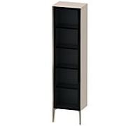 Duravit XViu XV1376LB191 50x36x177cm, porte vitrée, champagne mat, porte à gauche, taupe mat