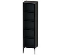 Duravit XViu XV1376LB280 50x36x177cm, porte en verre, noir mat, porte à gauche, graphite supermatt