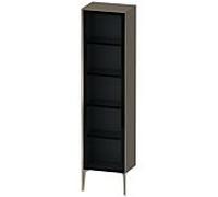 Duravit XViu XV1376RB189 50x36x177cm, porte vitrée, champagne mat, porte à droite, gris flanelle brillant