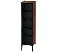 Duravit haut XViu XV1376RB213 50x36x177cm, porte vitrée, noir mat, porte à droite, noyer américain