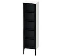 Duravit haut XViu XV1376RB218 50x36x177cm, porte en verre, noir mat, porte à droite, blanc mat