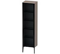 Duravit haut XViu XV1376RB243 50x36x177cm, porte en verre, noir mat, porte à droite, basalte mat