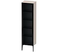 Duravit haut XViu XV1376RB291 50x36x177cm, porte vitrée, noir mat, porte à droite, taupe mat