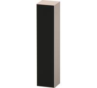 Duravit Zencha Armoire haute, 400x360x1760 mm, 1 porte, charnières à droite, ZE1352L, ZE1352R63830000, Couleur: faÃ§ade : structure linÃ©aire noire (verre)/corps : taupe supermate