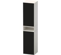 Duravit Zencha armoire haute, 400x360x1760 mm, 2 portes, charnières à droite, ZE1352L, ZE1353L63840000, Couleur: faÃ§ade : structure de ligne noire (verre)/corps : blanc supermat