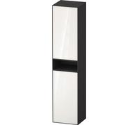 Duravit Zencha armoire haute, 400x360x1760 mm, 2 portes, charnières à droite, ZE1352L, ZE1353L64800000, Couleur: façade : blanc (verre)/corps : graphite supermat