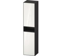 Duravit Zencha armoire haute, 400x360x1760 mm, 2 portes, charnières à droite, ZE1352L, ZE1353L64800000, Couleur: façade : blanc (verre)/corps : graphite supermat