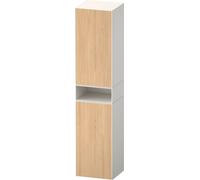 Duravit Zencha armoire haute, 400x360x1760 mm, 2 portes, charnières à droite, ZE1352L, ZE1353R30840000, Couleur: façade : chêne naturel/caisson : blanc supermat