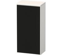 Duravit Zencha armoire mi-haute, 400x240x819mm, charnières à gauche, ZE1350L63840000, Couleur: faÃ§ade : structure de ligne noire (verre)/corps : blanc supermat