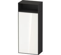 Duravit Zencha armoire mi-haute, 400x240x961mm,charnières à gauche, ZE1351L64800000, Couleur: façade : blanc (verre)/corps : graphite supermat