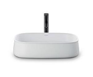 Duravit Zencha Aufsatzbecken 2373553279 55x39cm, sans trou pour robinetterie, trop-plein, rangée de trous pour robinetterie, sol, blanc