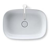 Duravit Zencha Aufsatzbecken 23735532791 55x39cm, sans trou pour robinetterie, trop-plein, plateforme de trou pour robinetterie, sol, blanc mat, WonderGliss