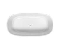 Duravit Zencha - Baignoire en îlot 180x90 cm, DuraSolid, ClickClack, blanc 700463000000000