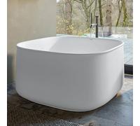 Duravit Baignoire en îlot Zencha Softcube 125 x 125 x 63 cm Blanc mat