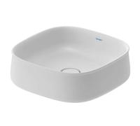 Duravit Zencha lavabo à poser 420 mm, sans trou pour robinet, 2373423279, Couleur: blanc