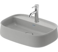 Duravit Zencha lavabo à poser 550 mm, un trou pour robinet, 2374556771, Couleur: Gris satiné