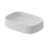 Duravit Zencha - Lavabo à poser, 55x39 cm, sans trop-plein, DuraCem, blanc mat 2373553279