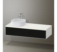 Duravit Zencha Meuble sous-lavabo sur console, 1300x550mm, 1 tiroir, 1 découpe à gauche, ZE4812L63840000