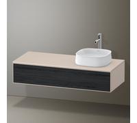 Duravit Zencha Meuble sous-lavabo sur console, 1300x550mm,1 tiroir, 1 découpe à droite, ZE4812R16830000