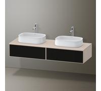 Duravit Zencha Meuble sous-lavabo sur console, 1600x550mm, 2 tiroirs. 2 découpes, ZE4815, ZE4815B63830000